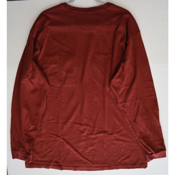 Duluth Men's Sz XL Burgundy Relaxed Fit Longtail L/S Crew Neck T-Shirt w/Pocket - Picture 6 of 10